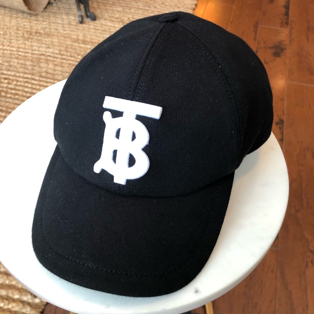 Burberry monogram motif cotton jersey baseball cap